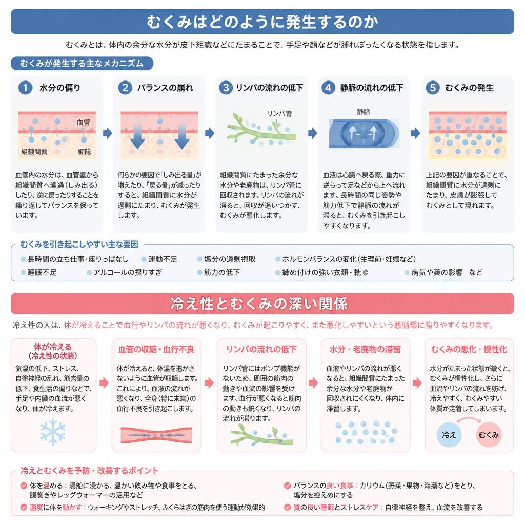 むくみのメカニズム